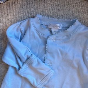 Kissy Kissy Blue Convertible Gown/Romper NB